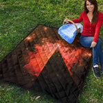 Galaxy Pyramid Print Quilt