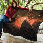 Galaxy Pyramid Print Quilt