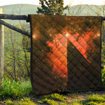 Galaxy Pyramid Print Quilt