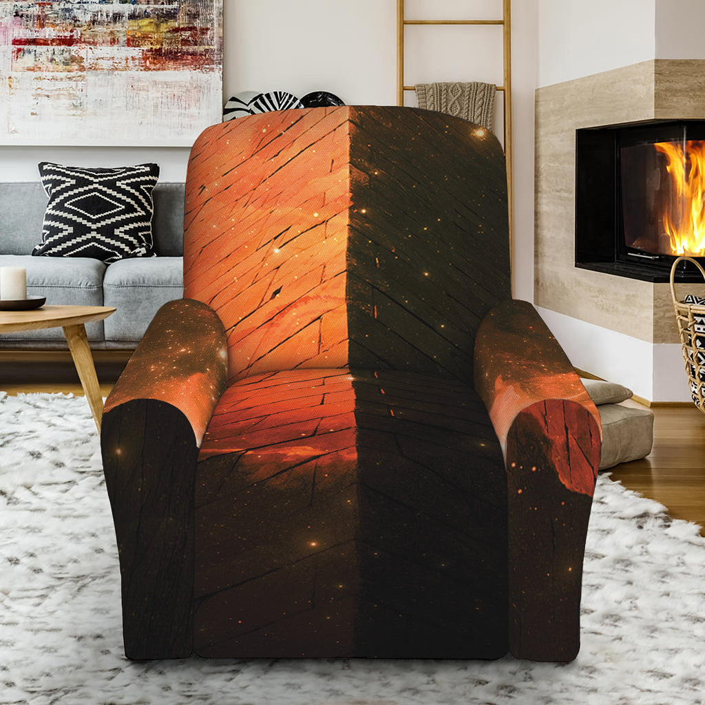 Galaxy Pyramid Print Recliner Slipcover