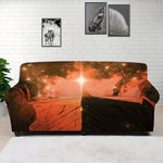 Galaxy Pyramid Print Sofa Cover