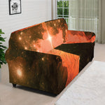 Galaxy Pyramid Print Sofa Cover