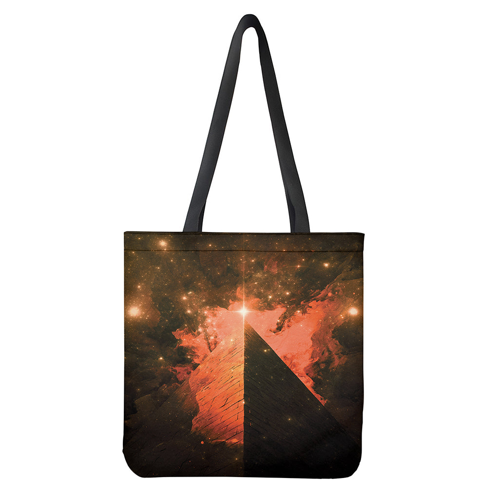 Galaxy Pyramid Print Tote Bag