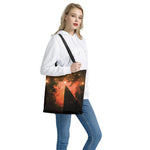 Galaxy Pyramid Print Tote Bag