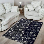 Galaxy UFO Pattern Print Area Rug