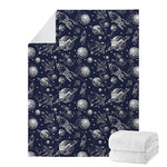 Galaxy UFO Pattern Print Blanket