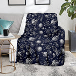 Galaxy UFO Pattern Print Blanket