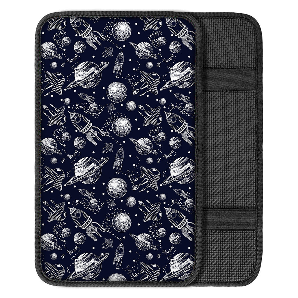 Galaxy UFO Pattern Print Car Center Console Cover