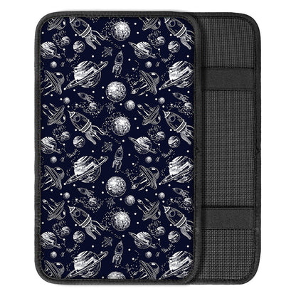 Galaxy UFO Pattern Print Car Center Console Cover