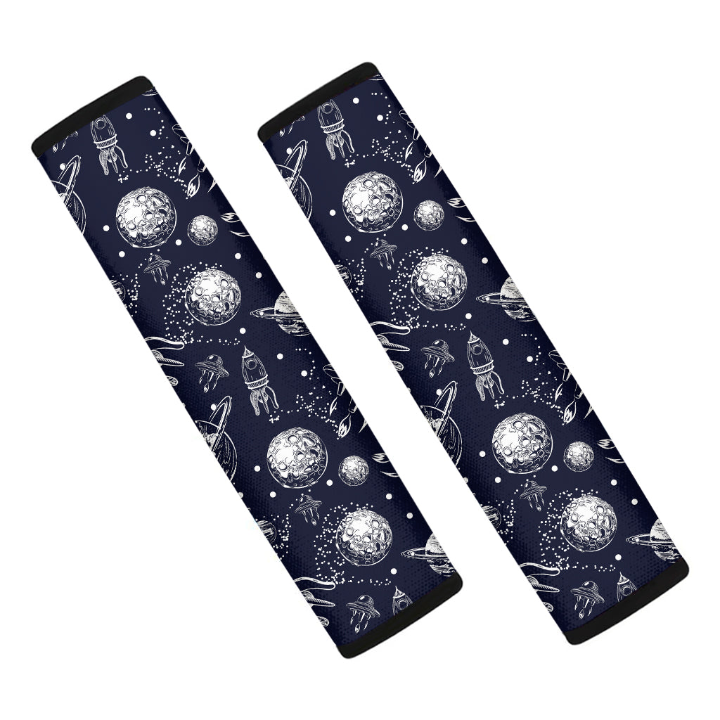 Galaxy UFO Pattern Print Car Seat Belt Covers