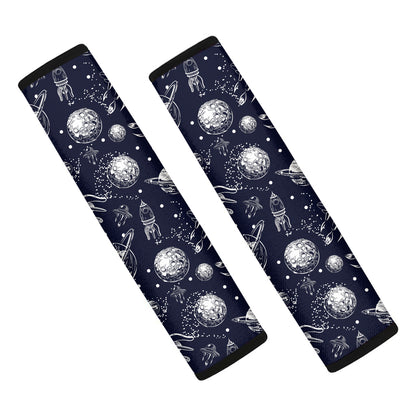 Galaxy UFO Pattern Print Car Seat Belt Covers