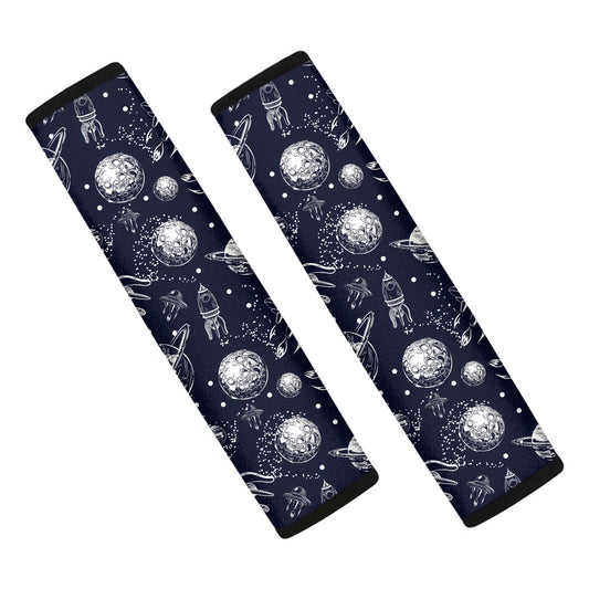 Galaxy UFO Pattern Print Car Seat Belt Covers