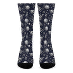 Galaxy UFO Pattern Print Crew Socks