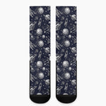 Galaxy UFO Pattern Print Crew Socks
