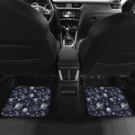 Galaxy UFO Pattern Print Front and Back Car Floor Mats