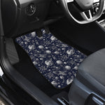 Galaxy UFO Pattern Print Front and Back Car Floor Mats