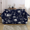 Galaxy UFO Pattern Print Loveseat Slipcover