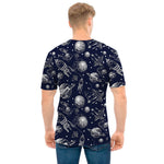 Galaxy UFO Pattern Print Men's T-Shirt