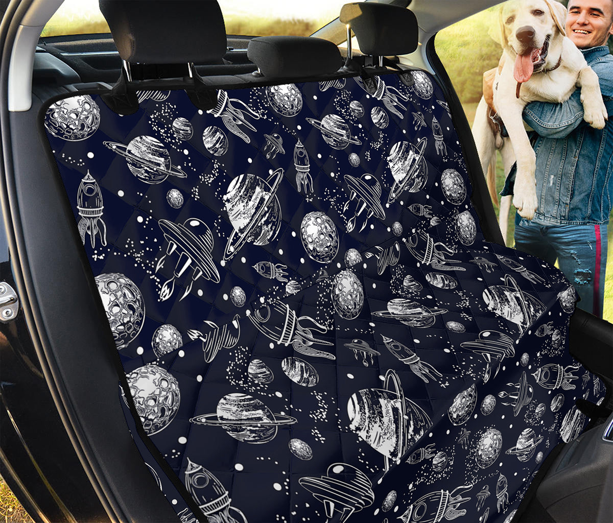 Galaxy UFO Pattern Print Pet Car Back Seat Cover