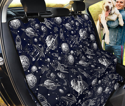 Galaxy UFO Pattern Print Pet Car Back Seat Cover