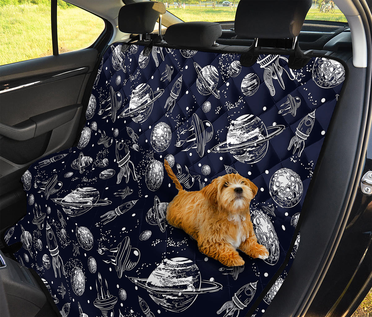 Galaxy UFO Pattern Print Pet Car Back Seat Cover