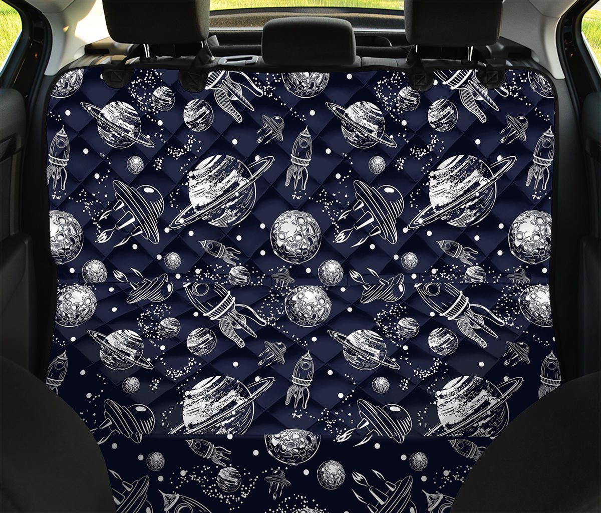 Galaxy UFO Pattern Print Pet Car Back Seat Cover