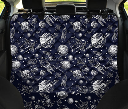 Galaxy UFO Pattern Print Pet Car Back Seat Cover