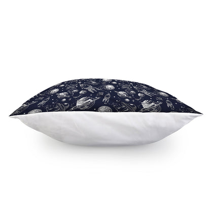 Galaxy UFO Pattern Print Pillow Cover