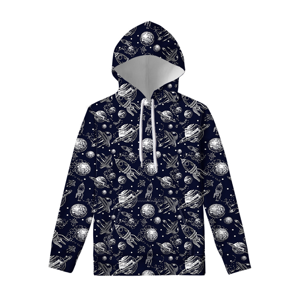 Galaxy UFO Pattern Print Pullover Hoodie