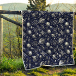 Galaxy UFO Pattern Print Quilt