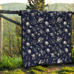 Galaxy UFO Pattern Print Quilt