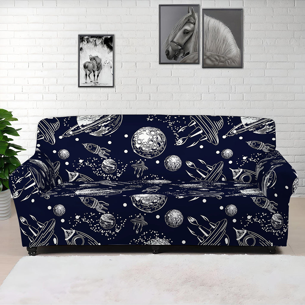 Galaxy UFO Pattern Print Sofa Cover