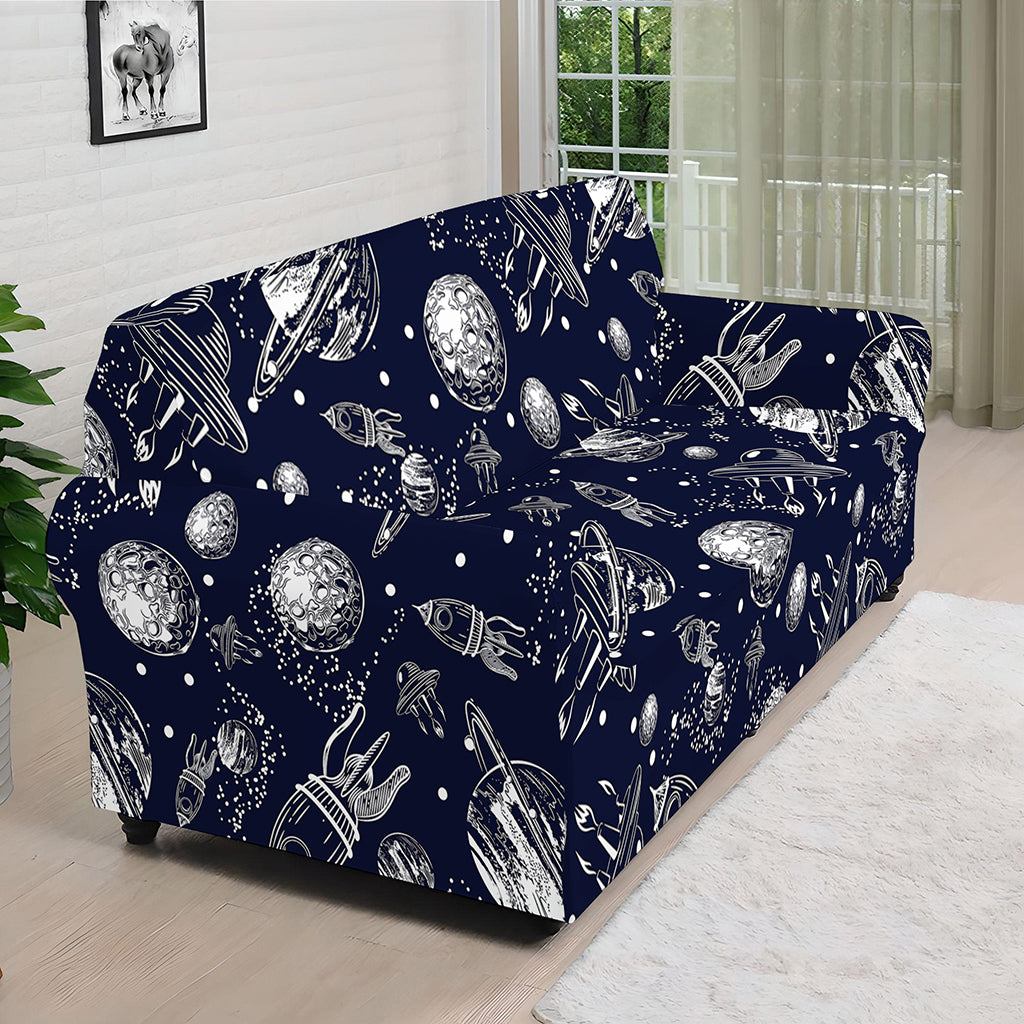 Galaxy UFO Pattern Print Sofa Cover