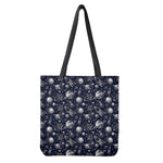 Galaxy UFO Pattern Print Tote Bag