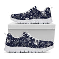 Galaxy UFO Pattern Print White Running Shoes