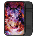 Galaxy Wolf Portrait Print Car Center Console Cover