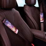 Galaxy Wolf Portrait Print Car Seat Belt Covers