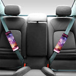 Galaxy Wolf Portrait Print Car Seat Belt Covers