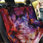Galaxy Wolf Portrait Print Pet Car Back Seat Cover