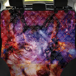 Galaxy Wolf Portrait Print Pet Car Back Seat Cover