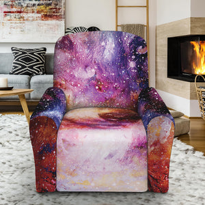 Galaxy Wolf Portrait Print Recliner Slipcover