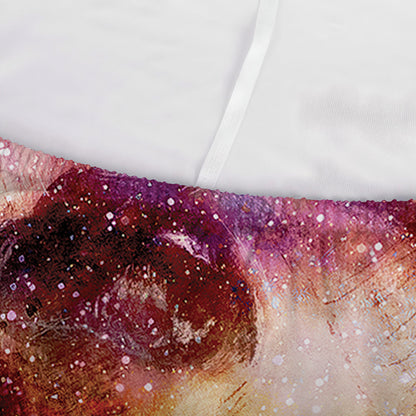 Galaxy Wolf Portrait Print Sofa Cover