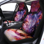 Galaxy Wolf Portrait Print Universal Fit Car Seat Covers