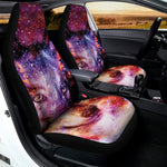 Galaxy Wolf Portrait Print Universal Fit Car Seat Covers