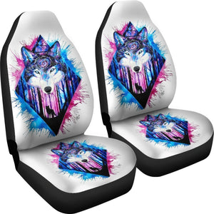 Galaxy Wolf Spirit Universal Fit Car Seat Covers GearFrost