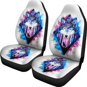 Galaxy Wolf Spirit Universal Fit Car Seat Covers GearFrost