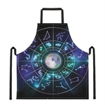 Galaxy Zodiac Wheel Print Apron