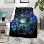 Galaxy Zodiac Wheel Print Blanket