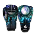 Galaxy Zodiac Wheel Print Boxing Gloves