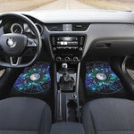 Galaxy Zodiac Wheel Print Front and Back Car Floor Mats